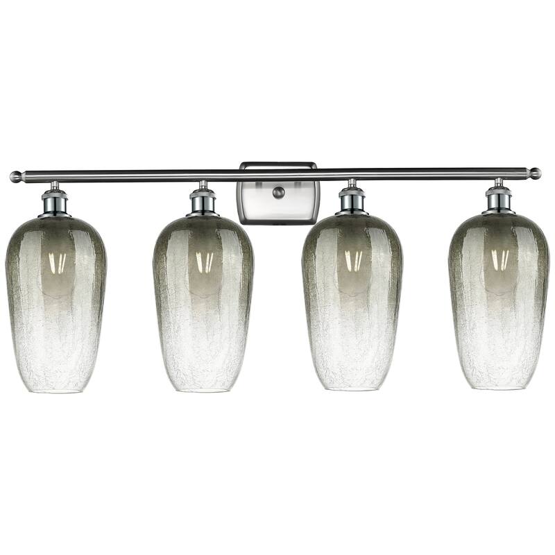 Innovations Lighting Endless Possibilities Ballston - Brookhaven Flute - 4 Light 37" Bath Vanity Light