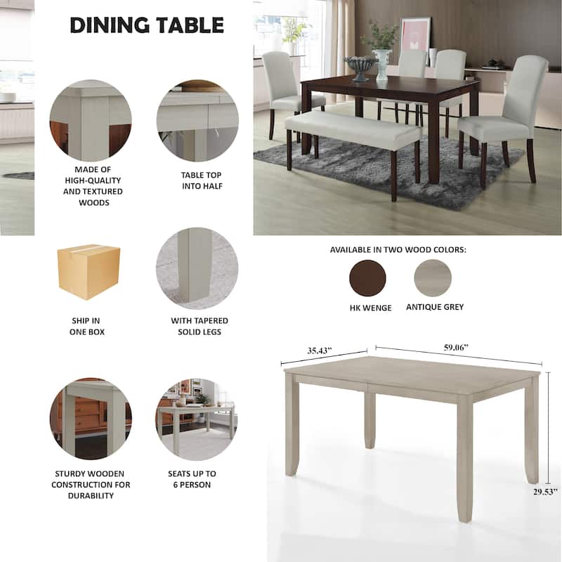 CraftPorch Simply Elegant Dining Table