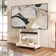preview thumbnail 1 of 19, FITUEYES Mobile TV Stand Modern Storage TV Cart Mount for TVs Up to 85 Inch White