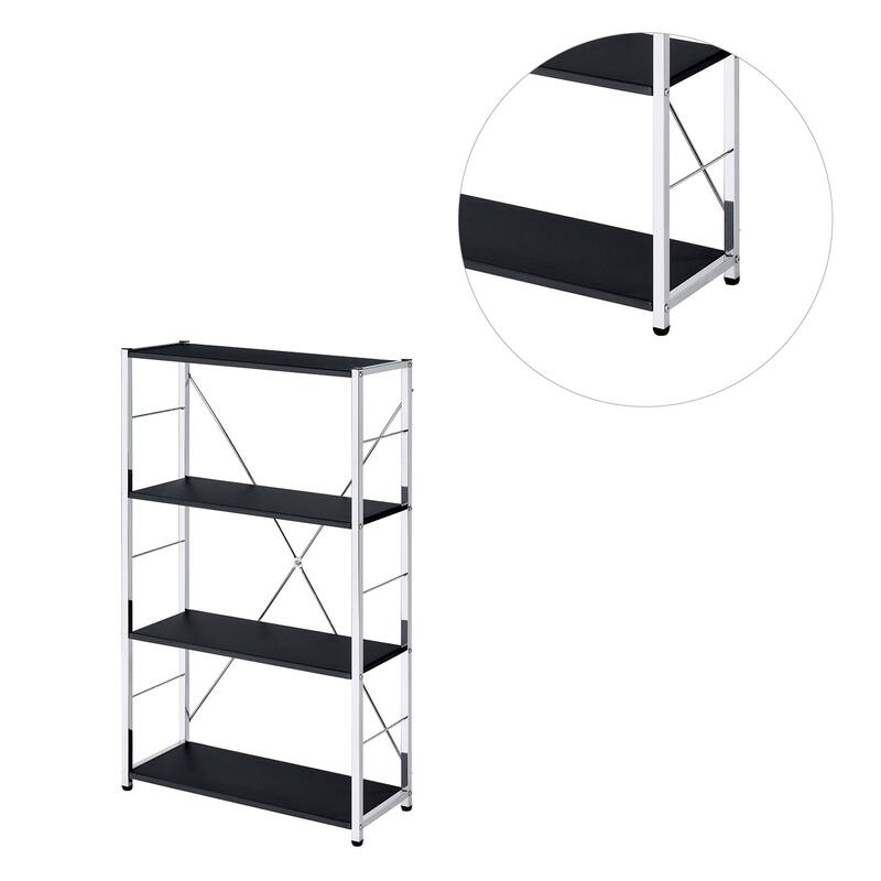 Modern 4 Tier Bookshelf in White