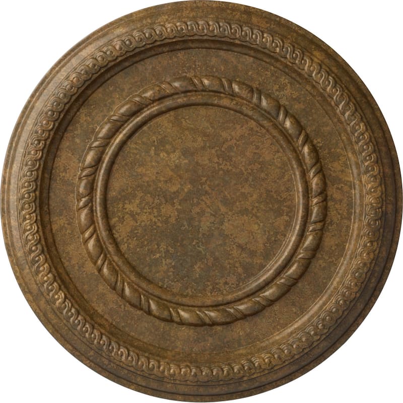 12 5/8"OD x 1 1/8"P Federal Roped Small Ceiling Medallion