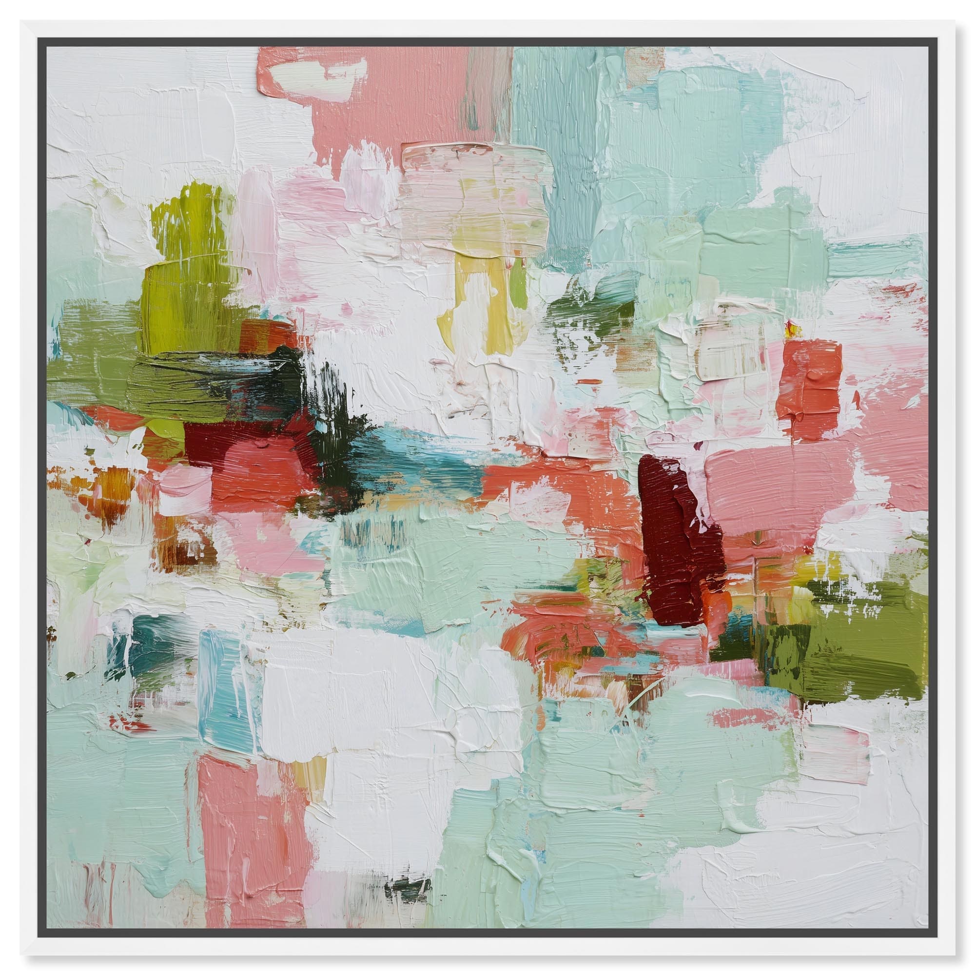 Happy Jumble I Living Room Wall Art Canvas Print by Art Remedy