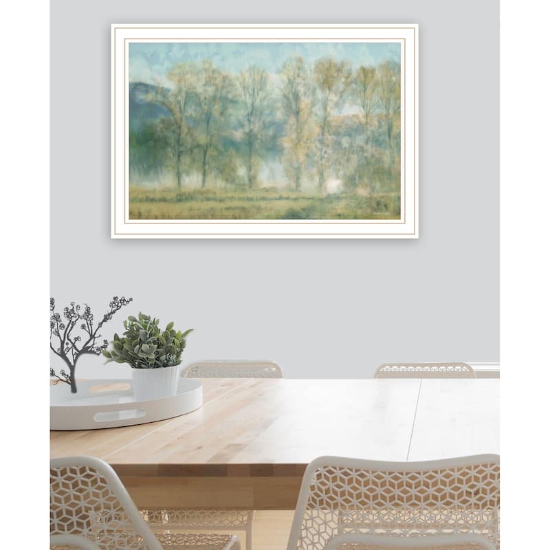 TrendyDecor4U "Peaceful Tree Line of Nature" Framed Print Wall Art