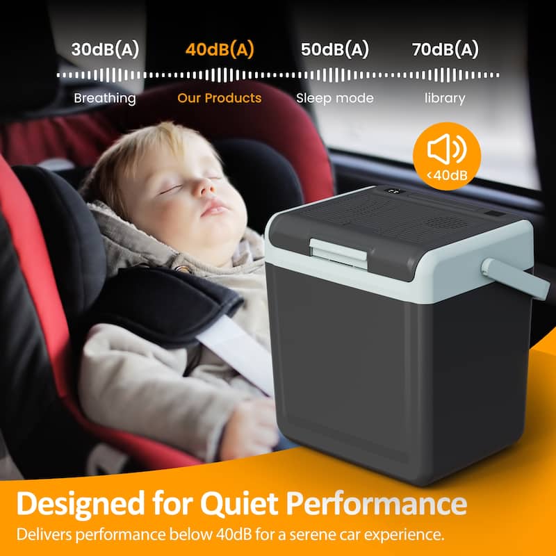 25QT Portable Cooler and Warmer Mini Fridge - N/A