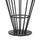 preview thumbnail 11 of 28, Veronica 48 inch Glass and Walnut Wood Round Dining Table with Metal Base