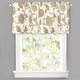 preview thumbnail 7 of 8, DriftAway Freda Jacobean Floral Linen Blend Blackout Window Curtain Valance - 52'' width x 24'' length - 52" width x 24 " length