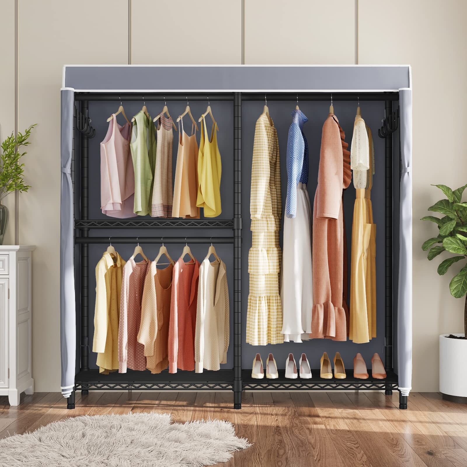 Garment rack with cover bed bath and beyond outlet