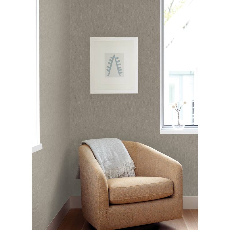 Advantage Elbert Taupe Zig Zag Wallpaper