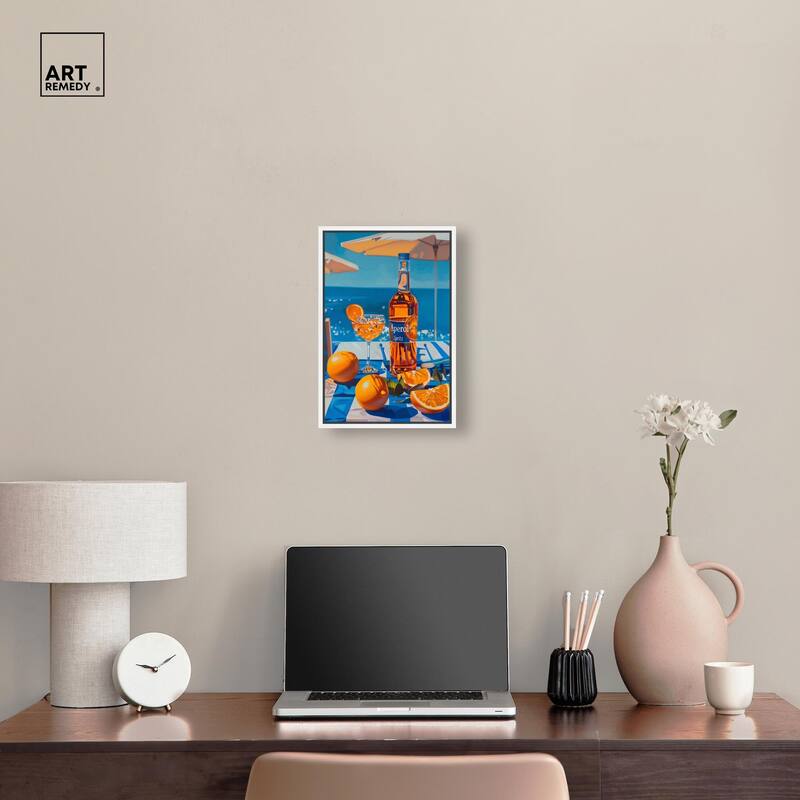 Coastal Aperol Canvas by Art Remedy