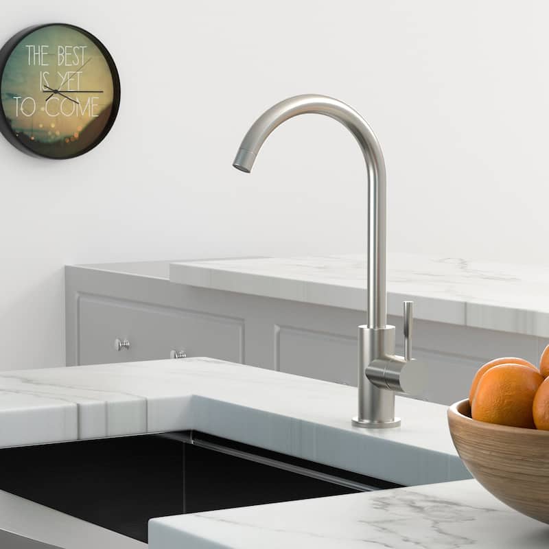 Single Handles Stainless Steel Kitchen Sink Faucet In Brushed Nickel