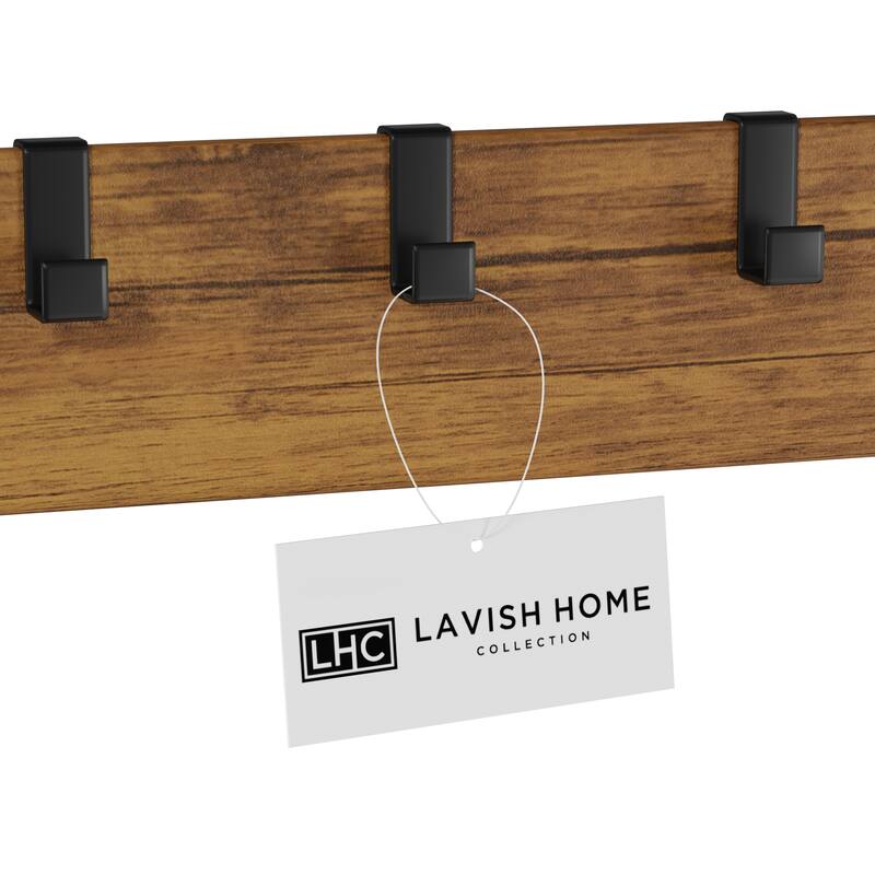 Lavish Home Freestanding Coat Rack, Espresso Brown