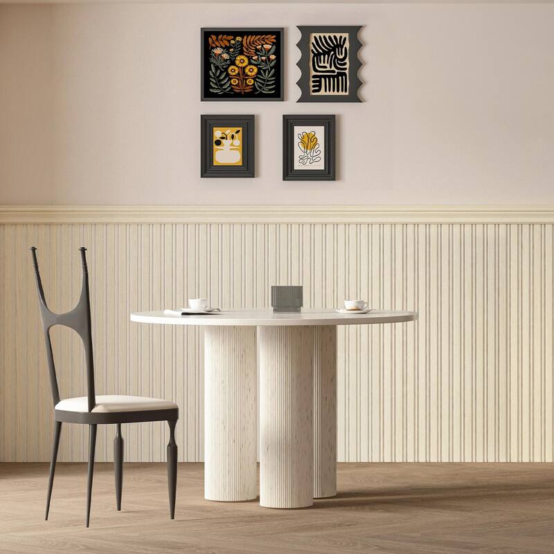 Art3d Decorative PS Wall Panel Kit with Trim, 12 Panels & 4 Edge Strips - N/A