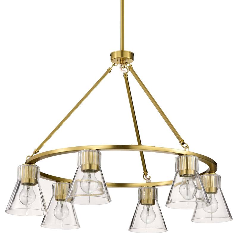 Nuvo Lighting 60/8335 Gianna 6 Light 30" Wide Ring Chandelier