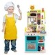 preview thumbnail 20 of 18, Costway Kids Kitchen Playset with Realistic Sounds Lights Play Sink 95 - See Details