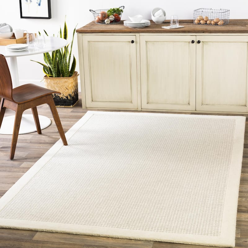Livabliss Siena Casual Border Area Rug - Cream/Slate - 8' x 10'