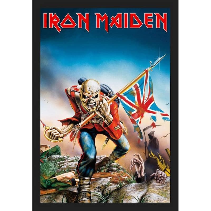 Iron Maiden The Trooper Framed Poster - 24 x 36 Inch