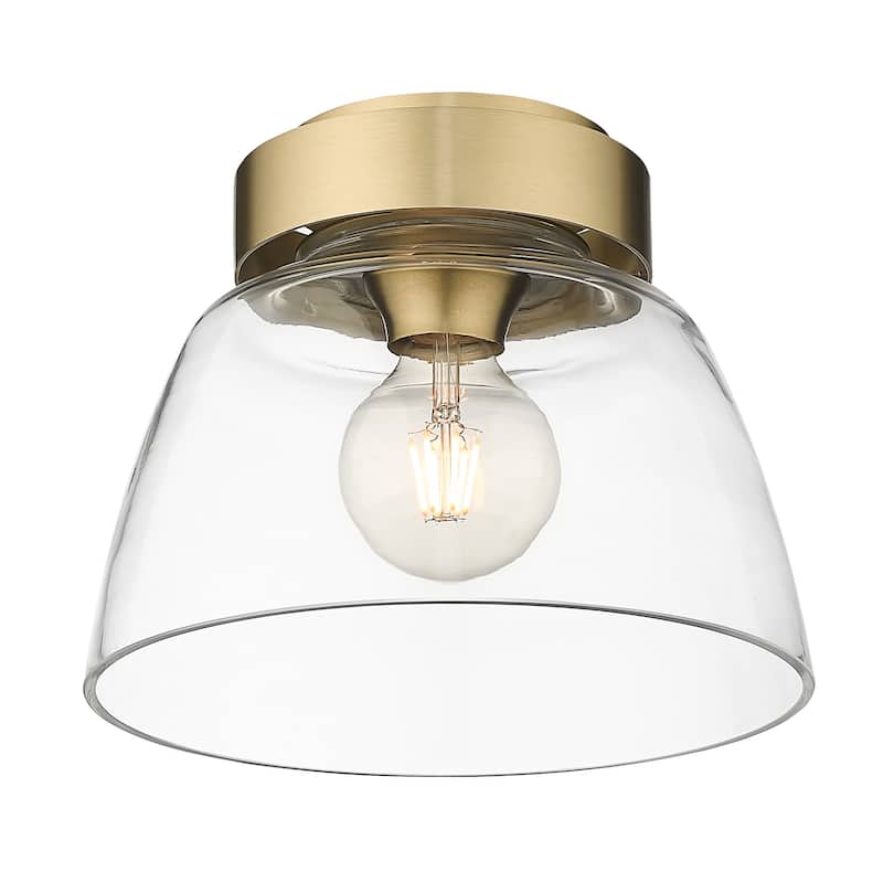 Golden Lighting 0314-FM10 CLR Remy 10" Wide Flush Mount Ceiling