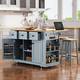Option Kitchen Island Set-Grey Blue