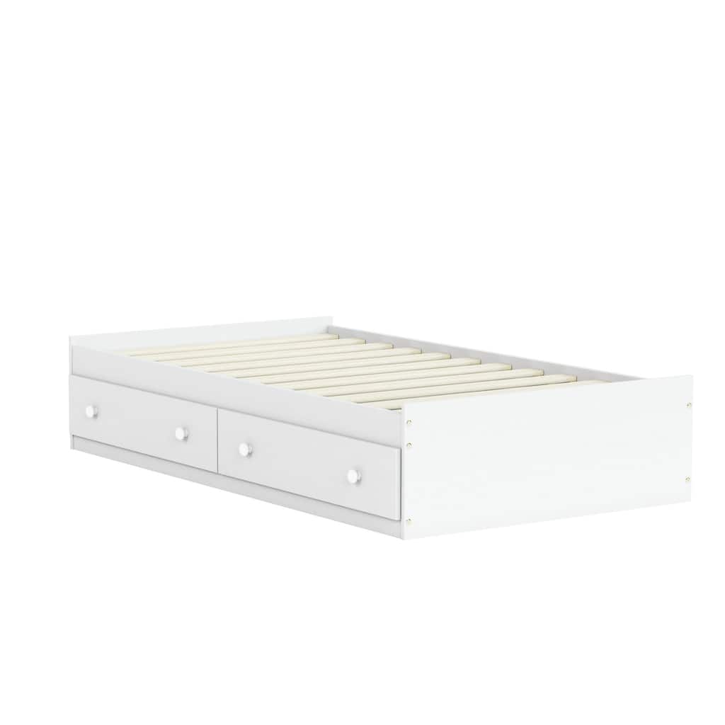 Palace Imports 100% Solid Wood Kansas Twin Size Mate's Storage Bed with Drawers