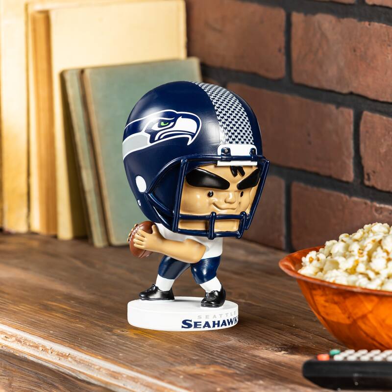 NFL Team Lil Big Head Resin Indoor/Outdoor Garden Desk Statue - Seattle Seahawks