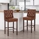 preview thumbnail 13 of 11, Bayliss Contemporary Wingback Barstools (Set of 2) by Christopher Knight Home