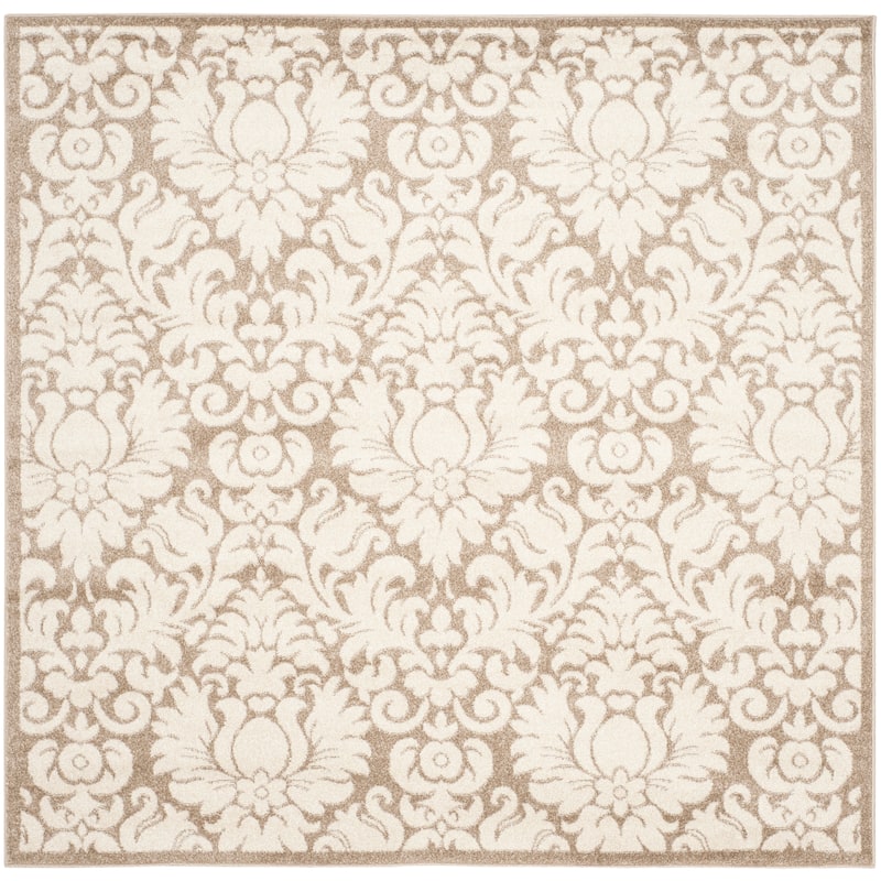 SAFAVIEH Amherst Asseline Modern Rug - 9' Square - Wheat/Beige