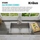 preview thumbnail 7 of 13, KRAUS Stark 33-inch Undermount Drop-in Kitchen Sink Pulldown Faucet Combo