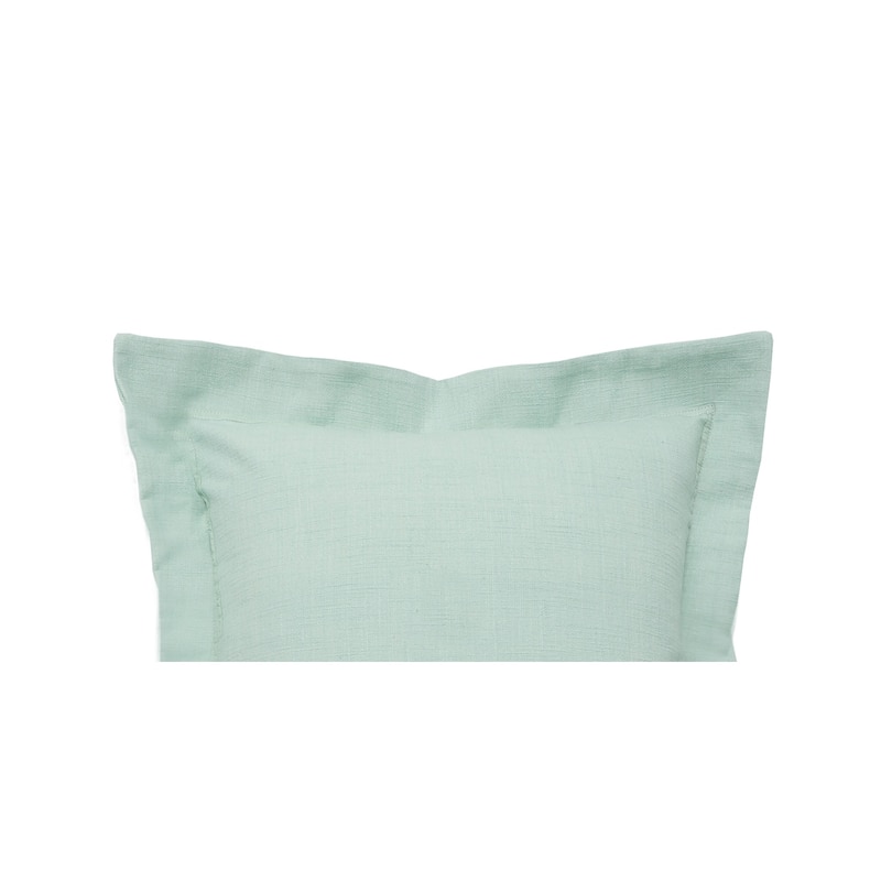Seaglass Flange Throw Pillow