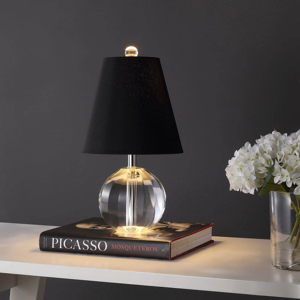 Goddard 16" Crystal Ball/Metal LED Table Lamp, By JONATHAN Y