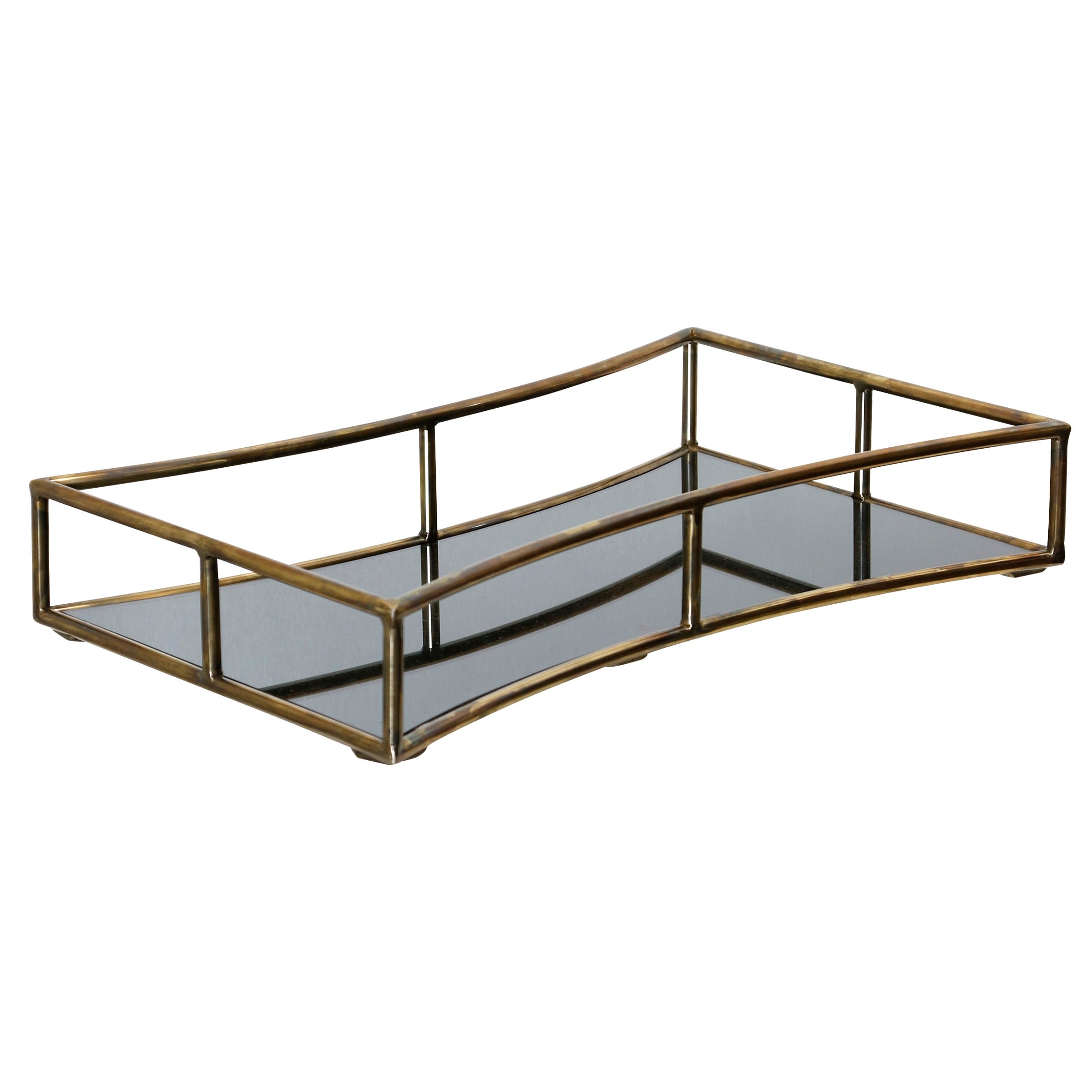 StyleCraft Boe - Mirror Tray - Antique Brass