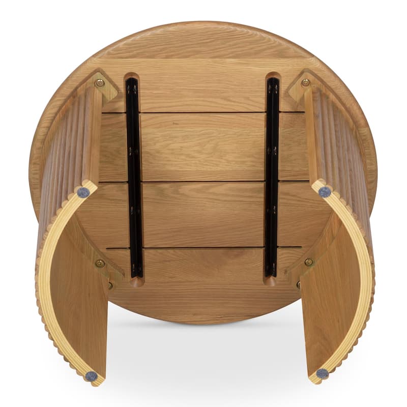 NADAAL STUDIOS Pence, Small Oval Coffee Table, Dark Brown