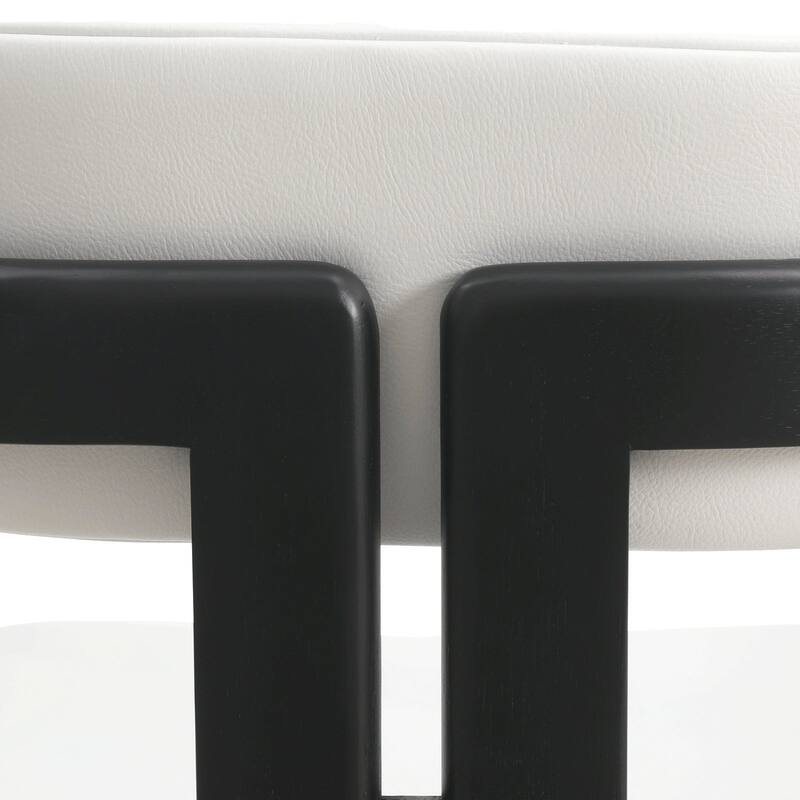 Velo Solid Wood Dining Chair Open Back Modern Accent Side Armchair