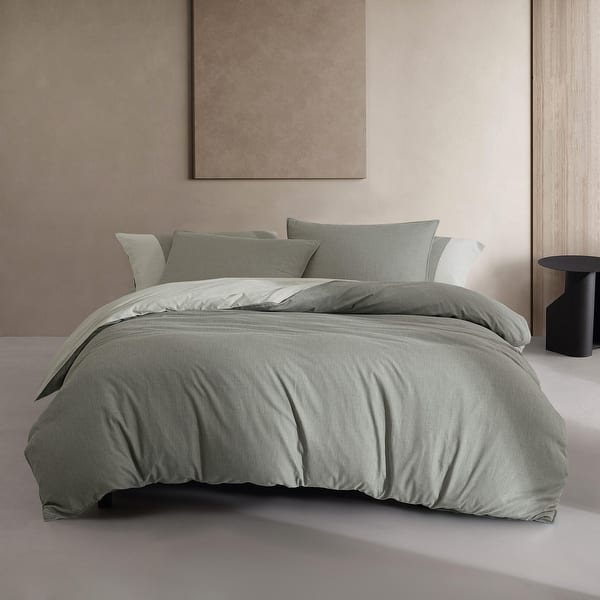 slide 2 of 16, Calvin Klein Contrast Weave Reversible Duvet Cover Set