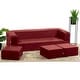preview thumbnail 35 of 115, Porch & Den California King Convertible Sleeper Sofa and Ottomans