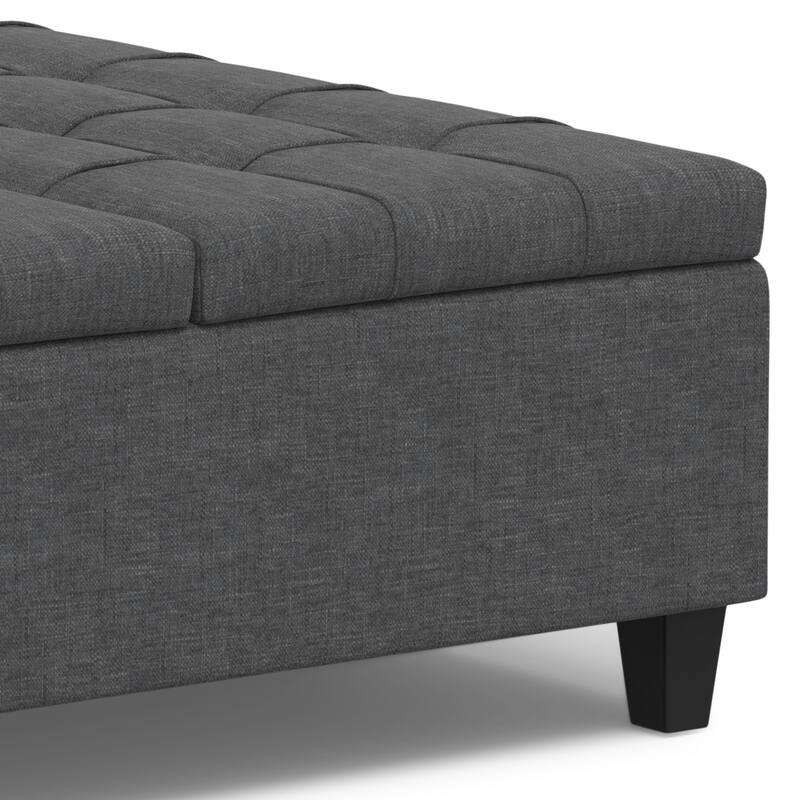 WYNDENHALL Elliot 40 inch Wide Transitional Square Table Ottoman