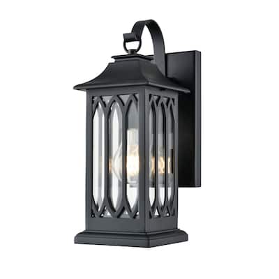 Mallorey Outdoor Wall Sconce Powder Coated Black - Powder Coated Black
