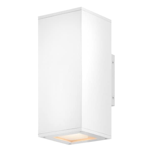 slide 1 of 1, Hinkley Lighting 28914-LL Tetra 2 Light 12" Tall LED Wall Sconce Textured White