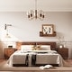 preview thumbnail 12 of 40, COSIEST Modern Brown Nightstand with Drawers