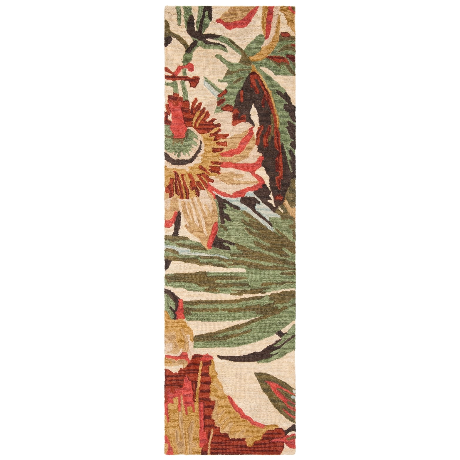 SAFAVIEH Handmade Jardin Nallely Country Floral Wool Rug On Sale