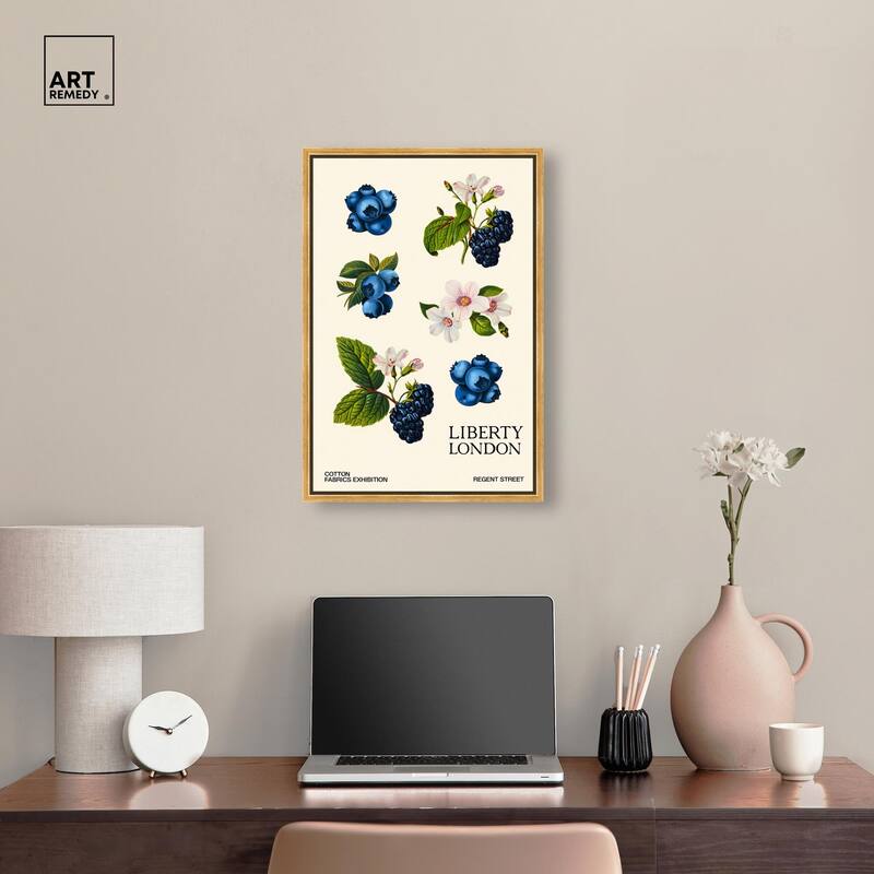 Berries and Blooms I Canvas by Art Remedy
