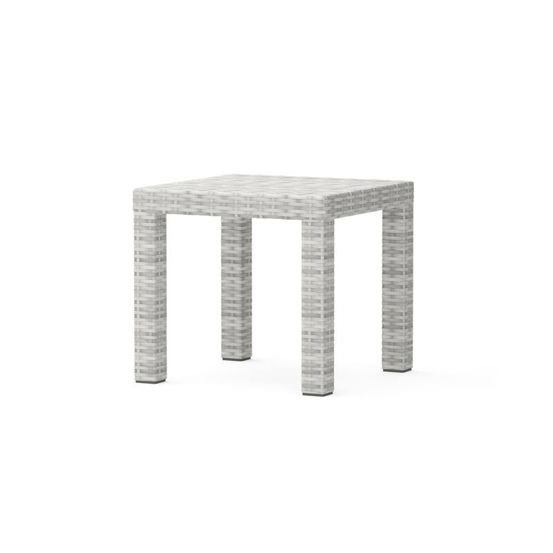 Cannes 3 Piece Aluminum Outdoor Patio Club Chairs & Side Table