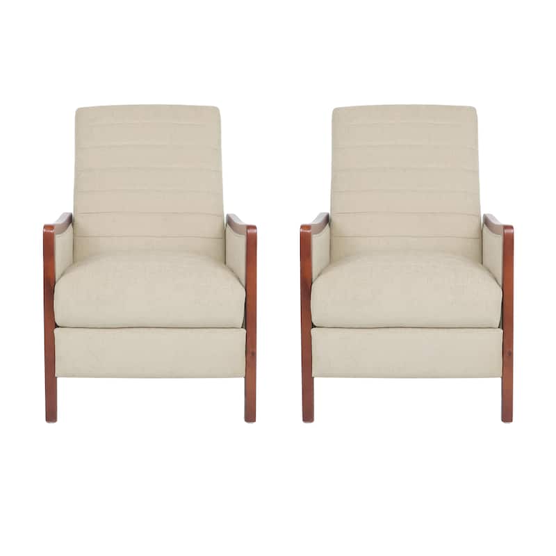 Anaura Channel Stitch Pushback Recliners by Christopher Knight Home