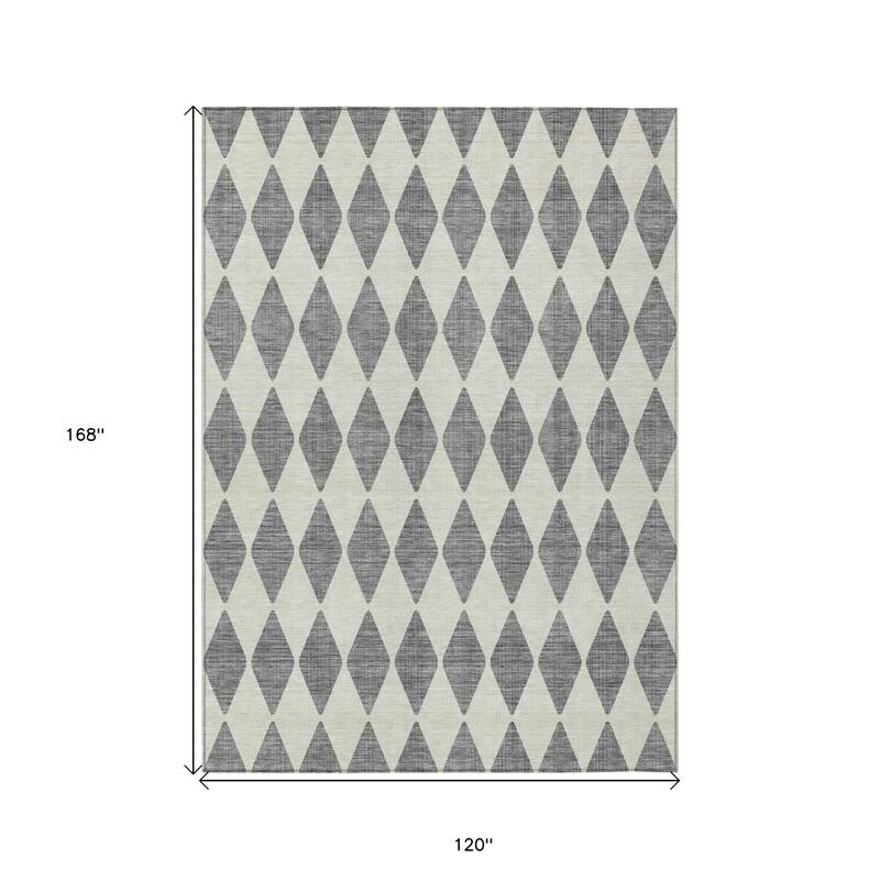 HomeRoots Geometric Transitional Rectangle Outdoor Rug