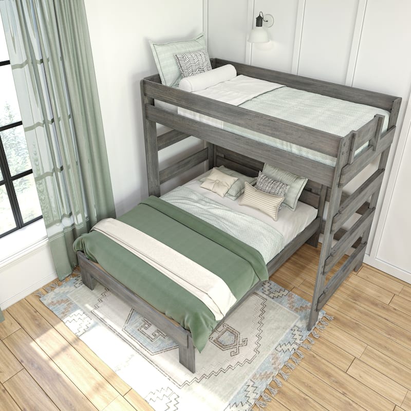 Max and Lily Farmhouse Twin over Full L Shaped Bunk Bed