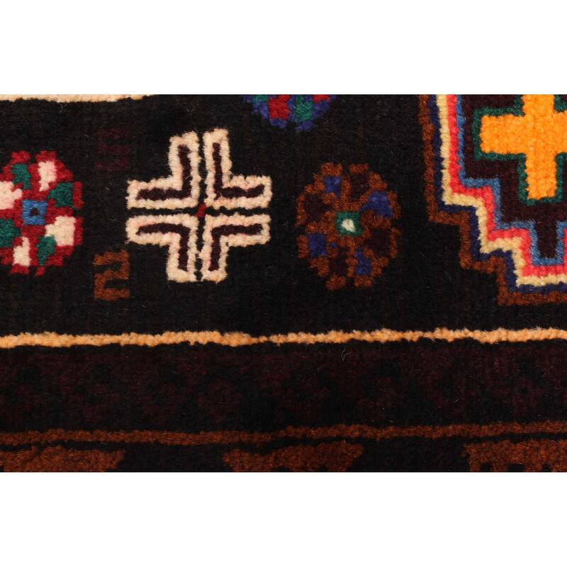 ECARPETGALLERY Hand-knotted Teimani Dark Blue Wool Rug - 2'7 x 4'8