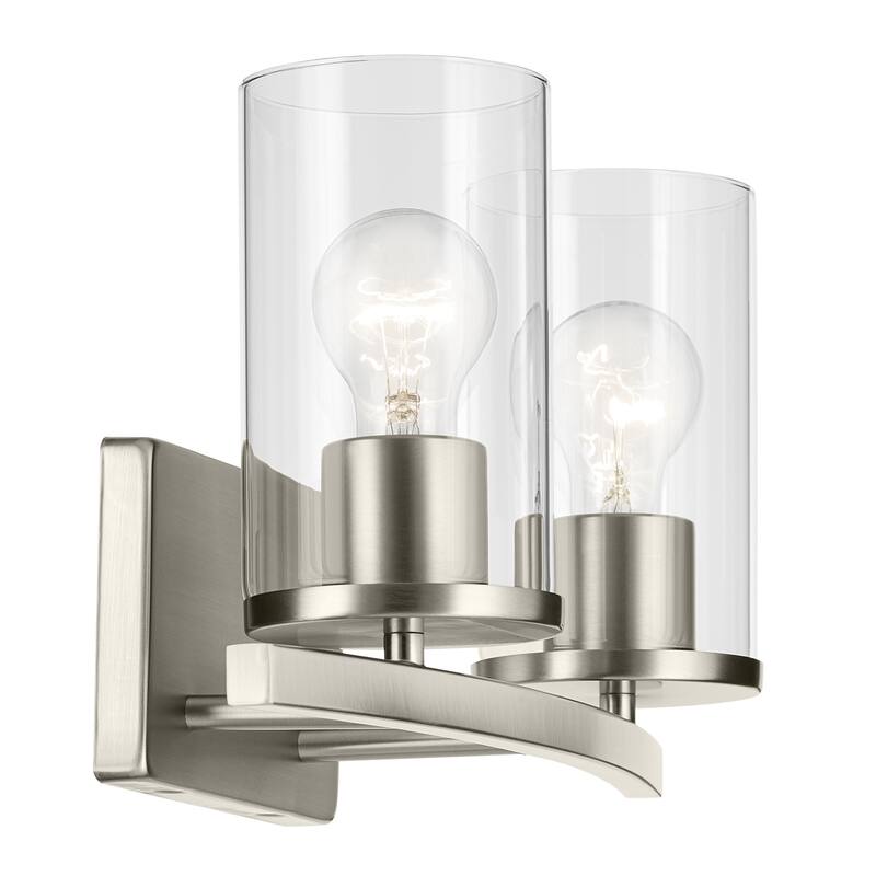 Kichler Lighting Crosby Bathroom Vanity Light with Clear Glass
