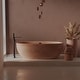 preview thumbnail 81 of 144, Avalon NativeStone Freestanding Soaking Tub 66" - Terracotta