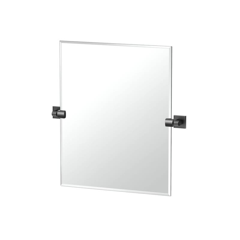 Gatco 5619SM Mode 24" x 23-1/8" Contemporary Rectangular Frameless - Matte Black