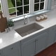 preview thumbnail 7 of 52, Karran Undermount 32.5 in. Large Single Bowl Quartz Kitchen Sink Kit