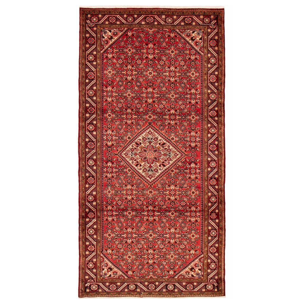 ECARPETGALLERY Hand-knotted Andelz Red Wool Rug - 5'2 x 10'6